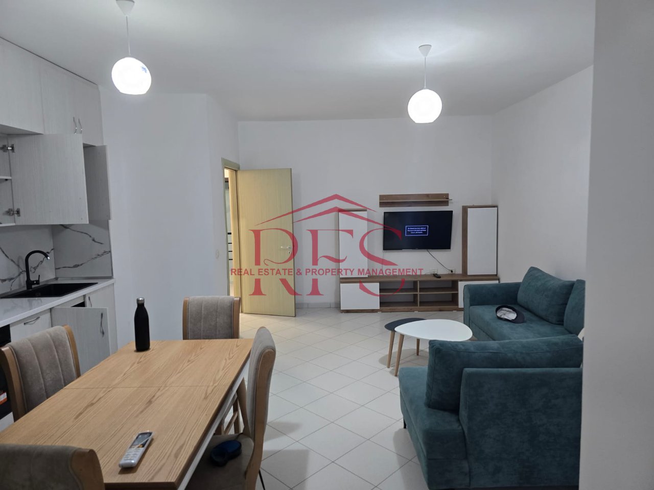 Furnished 1+1 apartment for sale in Yzberisht