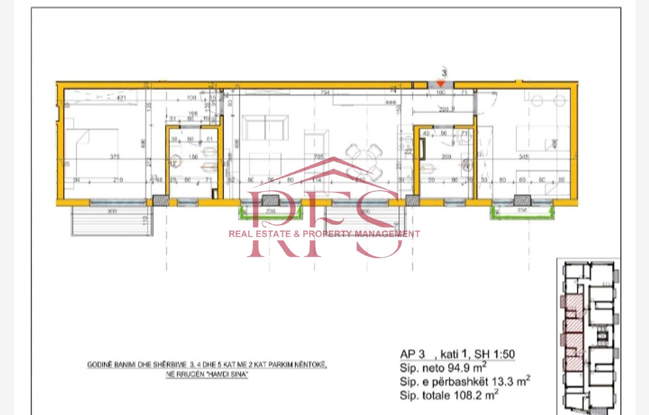 Apartment 2+1+2 for sale