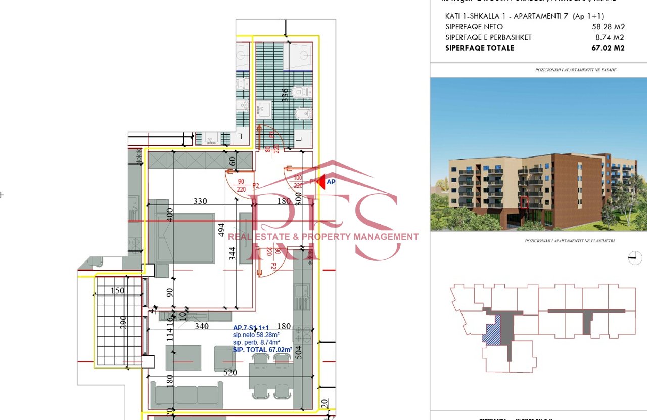 🏡 SHITET OKAZION – 🔑APARTAMENT 1+1 NË PASKUQAN!
