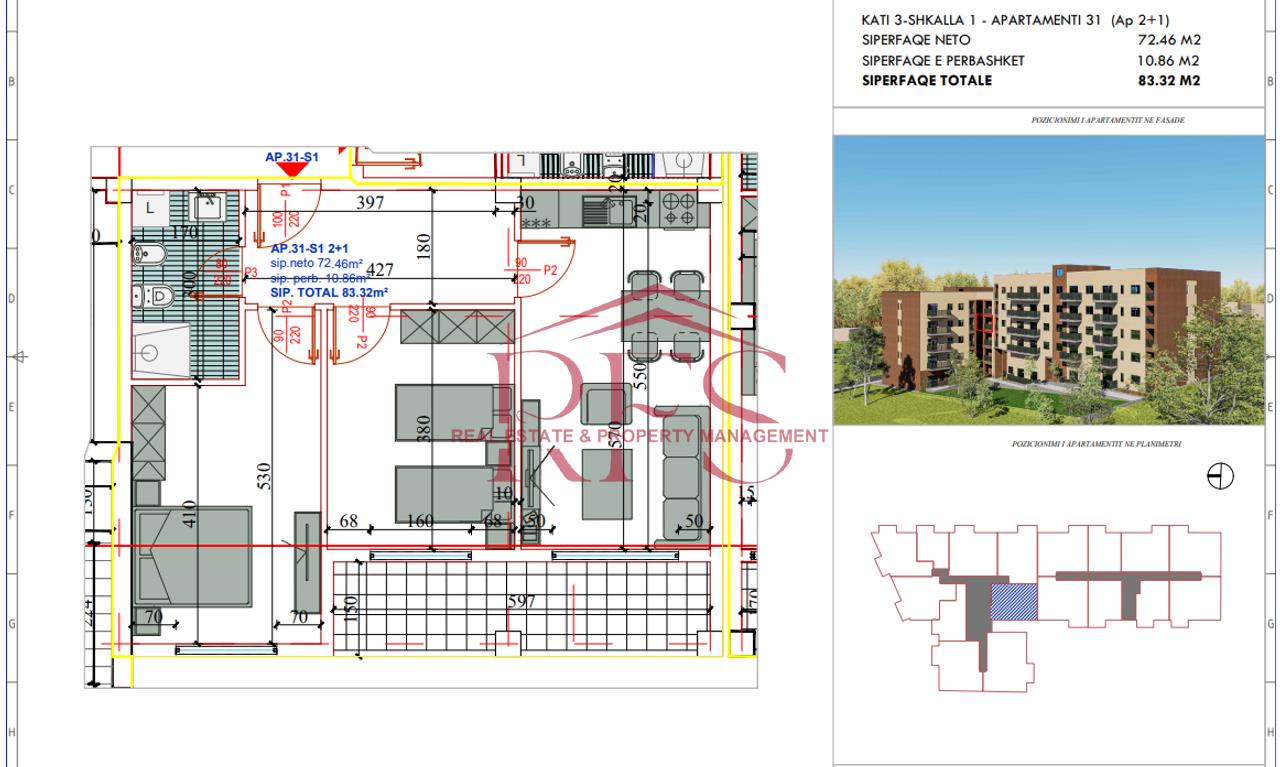 🏡 SHITET OKAZION – 🔑APARTAMENT 2+1 NË PASKUQAN! 💵8,340,000 L