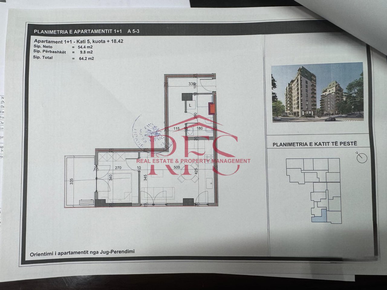 Shitet Apartament 1+1 – Rruga e Kavajës (Pranë Globe)
