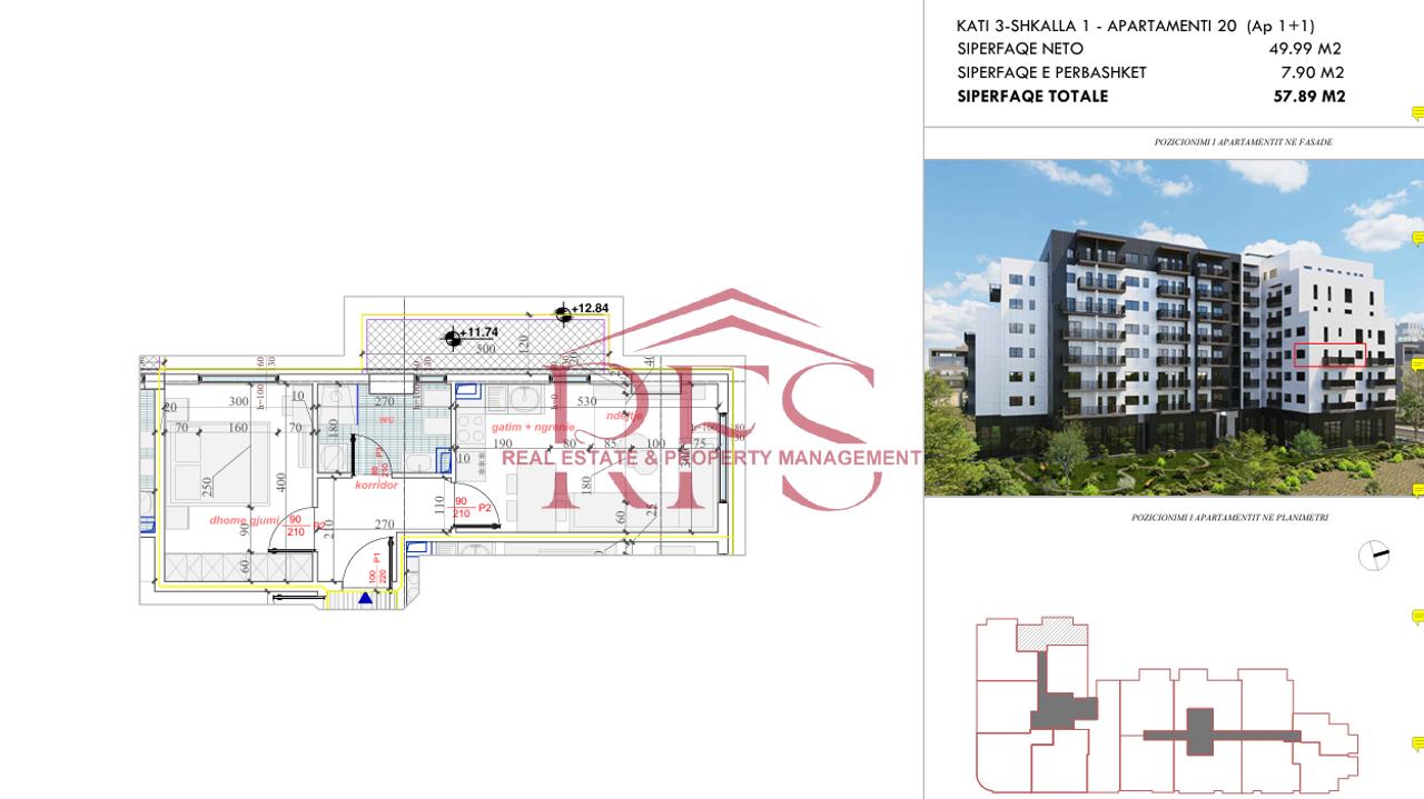 🏡 Shitet Apartament 1+1 në Fazë Ndërtimi – Yzberisht