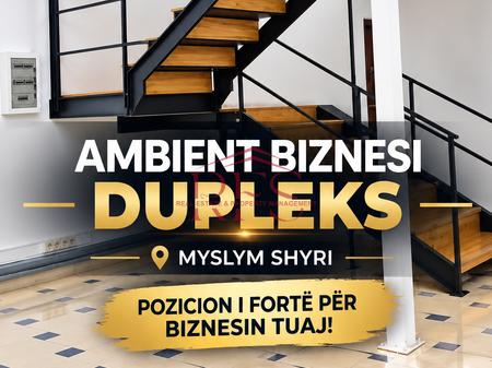 🏢 FOR RENT – DUPLEX BUSINESS PREMISES📍 NEAR MYSLYM SHYRI 🔥134 m² for 1,500 €
