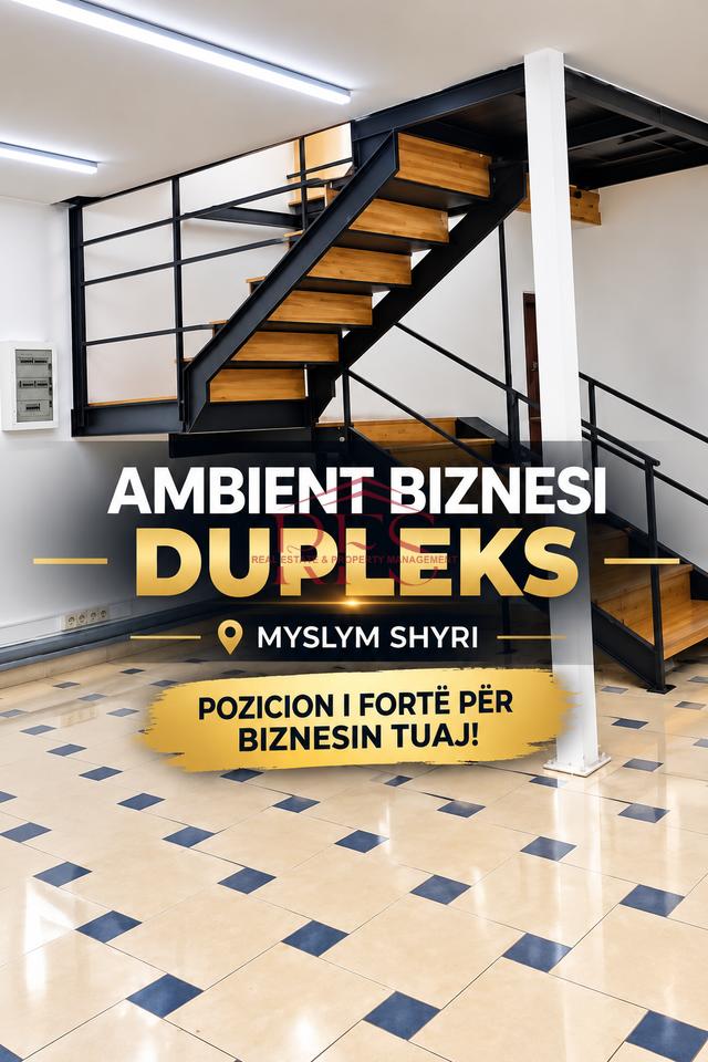 🏢 FOR RENT – DUPLEX BUSINESS PREMISES📍 NEAR MYSLYM SHYRI 🔥134 m² for 1,500 €