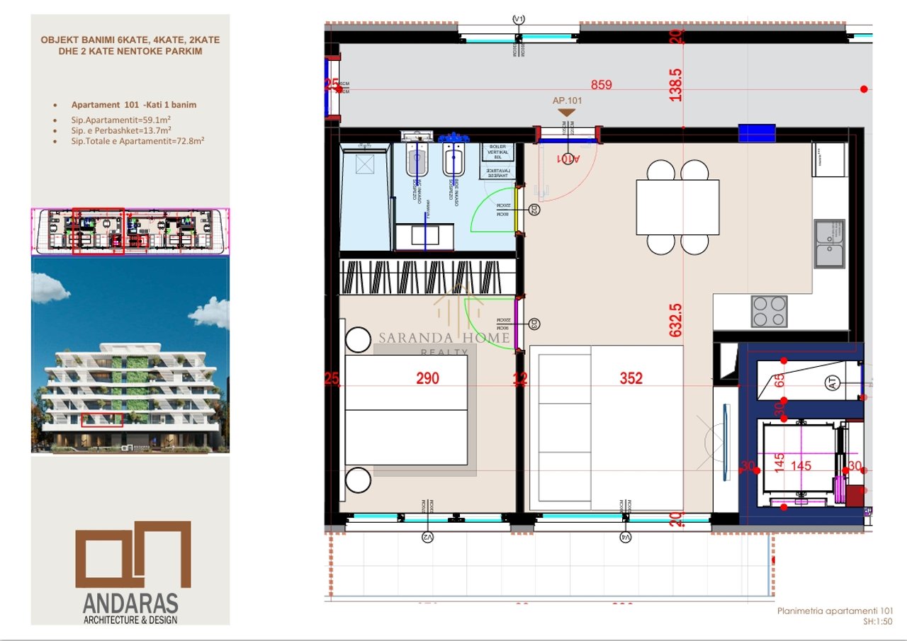 Apartament 101-Kati 1