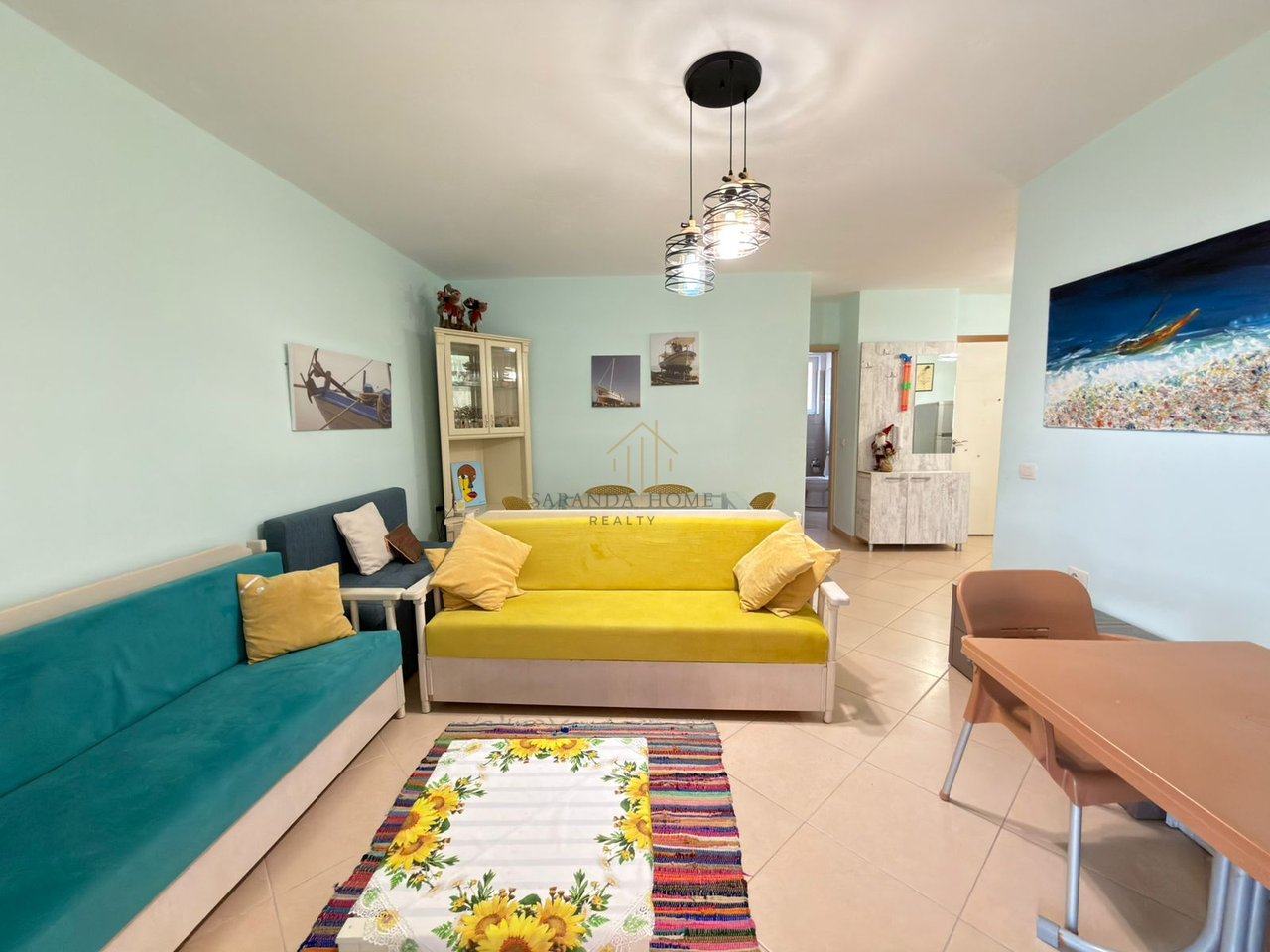 Apartament elegant 2+1 me pamje nga deti – vetëm 2 minuta nga plazhi në Sarandë