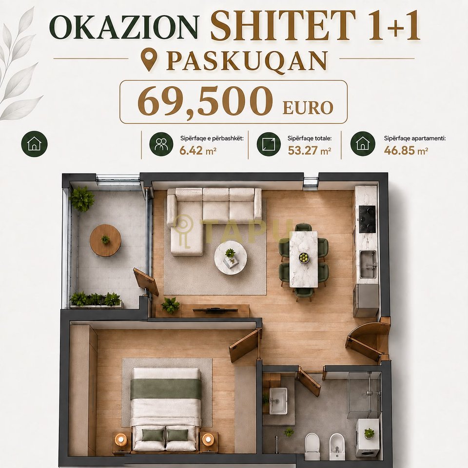 🏡 OCCASIONE VENDITA 1+1 – PLATINIUM 1, PASKUQAN