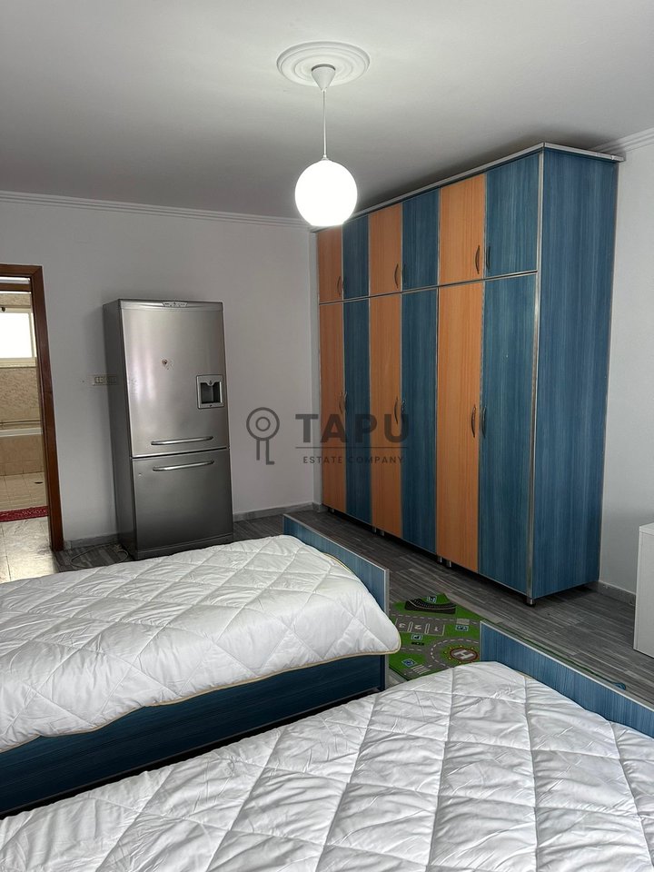A 2+1 apartment is for rent in the Laprakë area, near Dritan Hoxha Street.