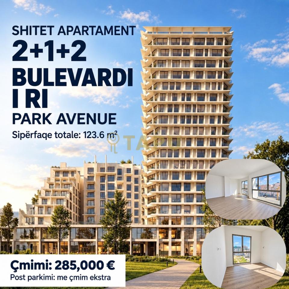 🏡 SHITET APARTAMENT 2+1+2 – BULEVARDI I RI