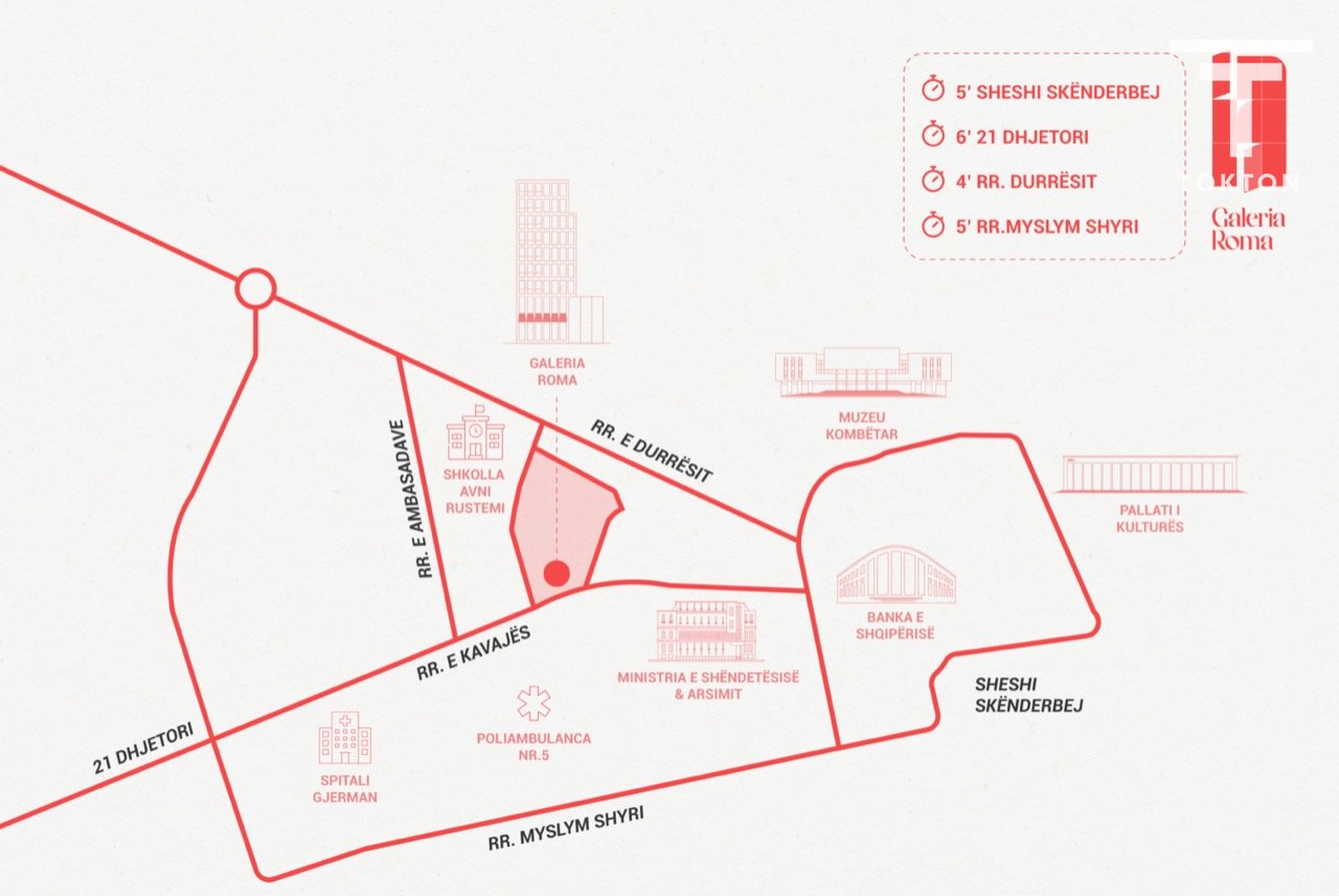 QERA, APARTAMENT 1+1, GALERIA ROMA, RRUGA E KAVAJËS, TIRANË