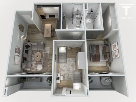 VENDESI APPARTAMENTO 2+1+2, RIVERSIDE RESIDENCE, VIA "JAVER MALO", TIRANA