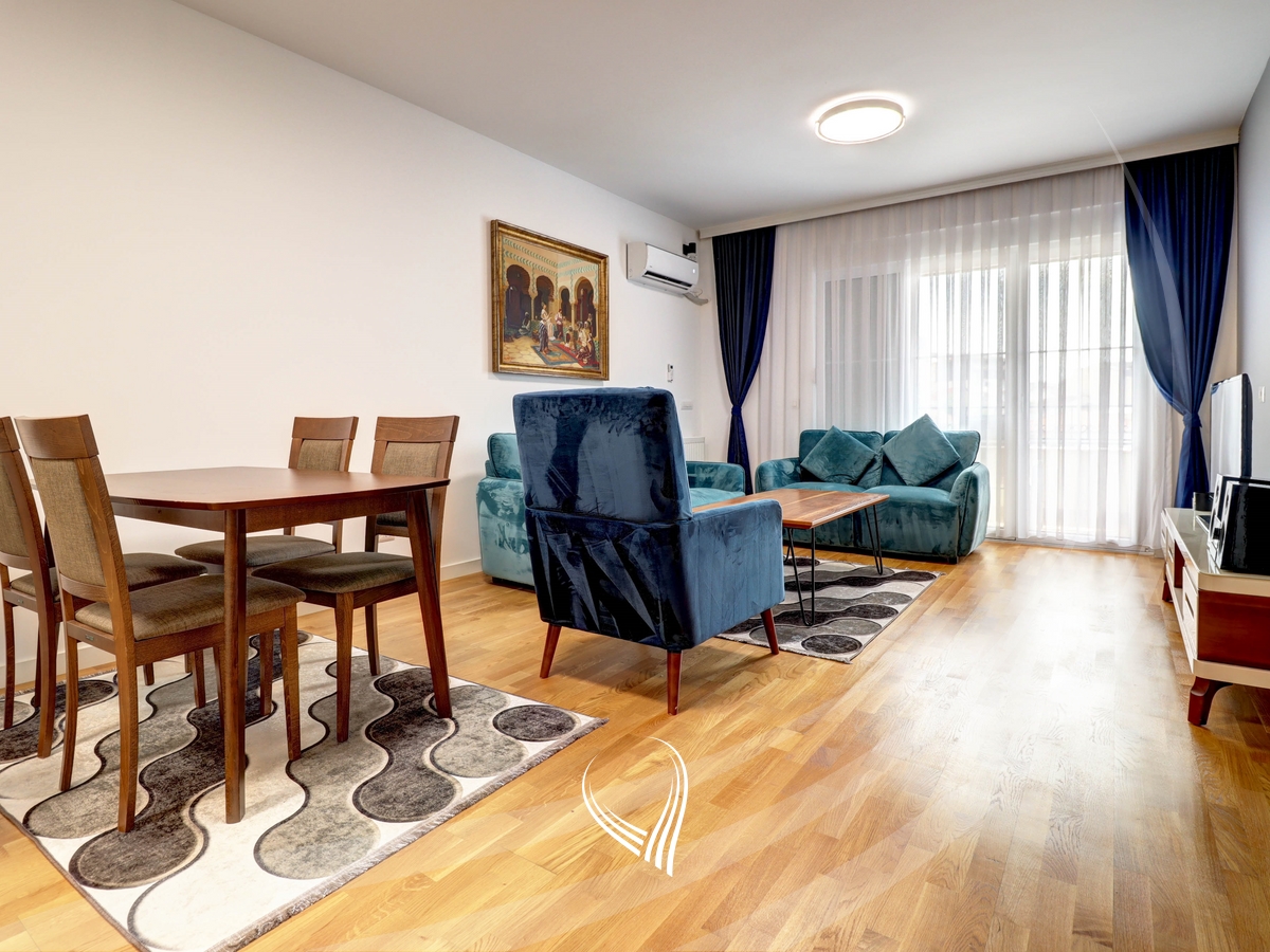 Banesë me 2 dhoma gjumi me qira në lagjen Aktash – Pika Luxury & Green Apartments1
