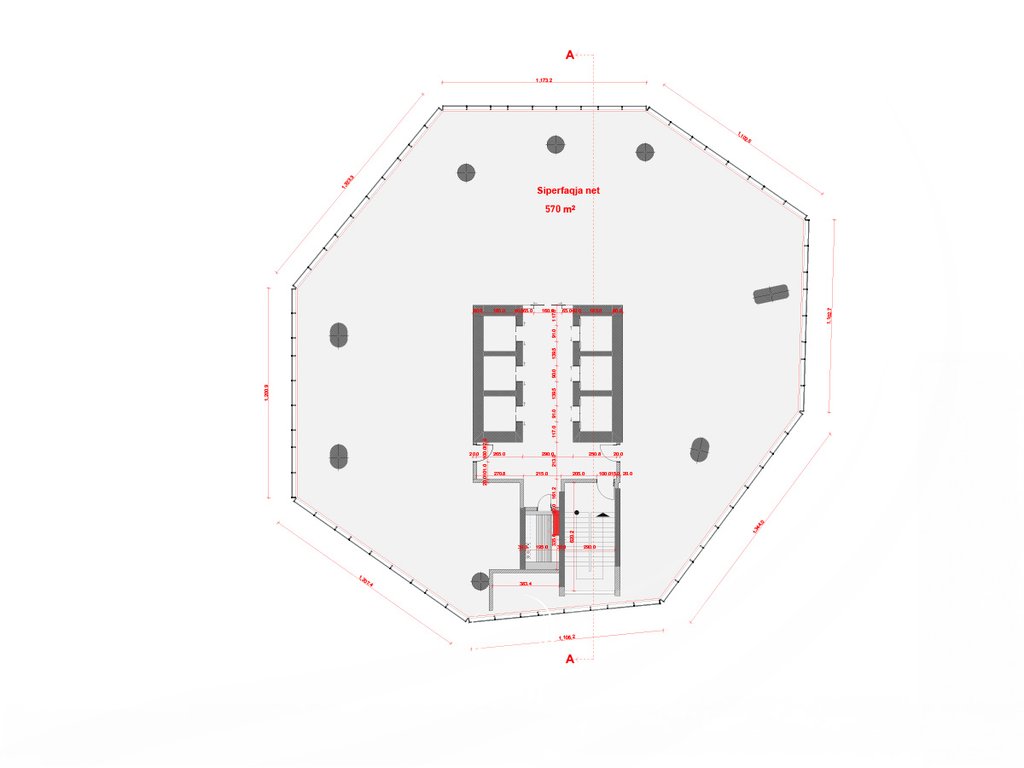 Zyre 570m2 në shitje në lagjen Lakrishtë - Dukagjini Tower23