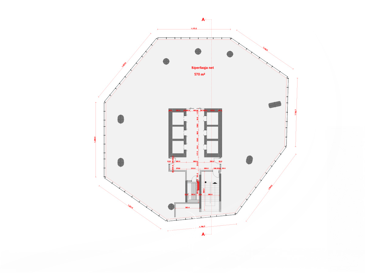 Zyre 570m2 në shitje në lagjen Lakrishtë - Dukagjini Tower23