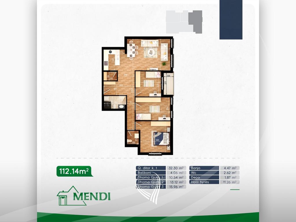 3-bedroom apartment for sale in Mati 1 neighborhood11