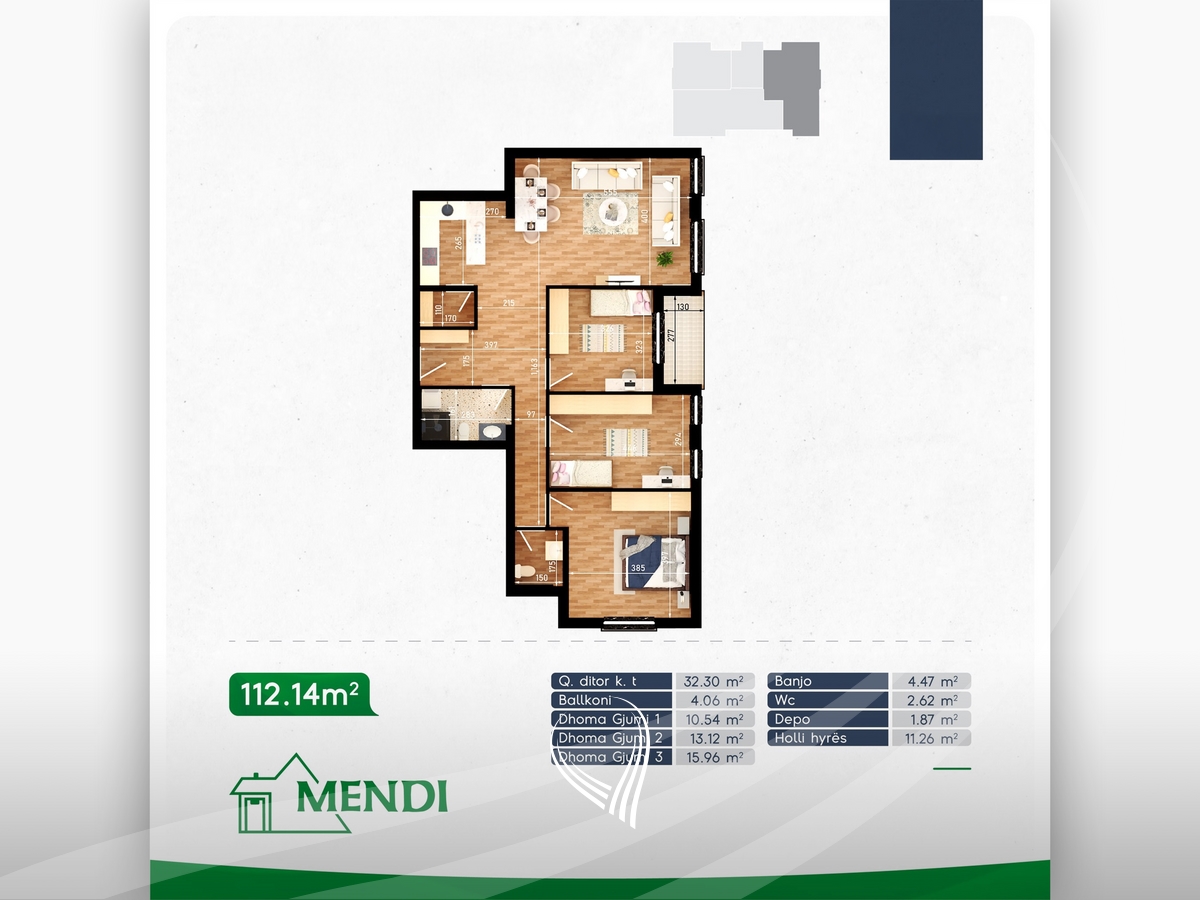 3-bedroom apartment for sale in Mati 1 neighborhood11