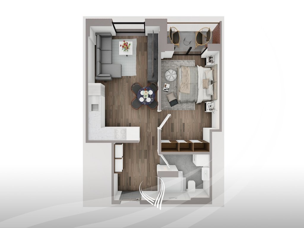 1-bedroom apartment for sale in the Prishtina e Re neighborhood2
