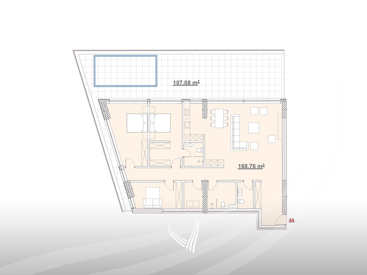 Banesë 275.84m2 në shitje në lagjen Marigona Hill1