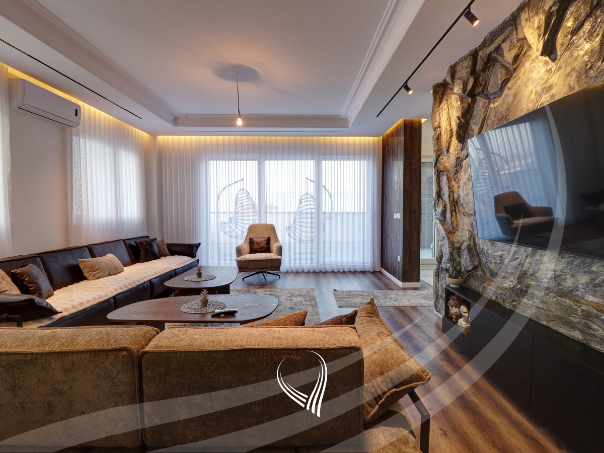 Duplex – Penthouse me 3 dhoma gjumi me qira në lagjen Kalabria - Emshir2