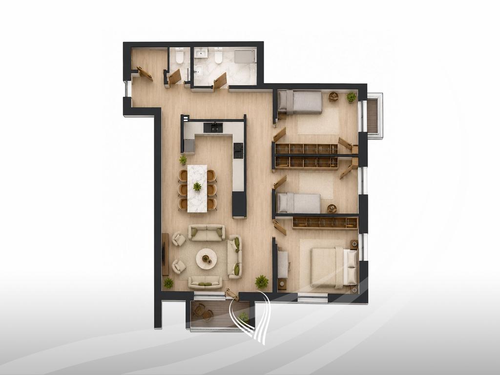 3-bedroom apartment for sale in the Prishtina e Re neighborhood1
