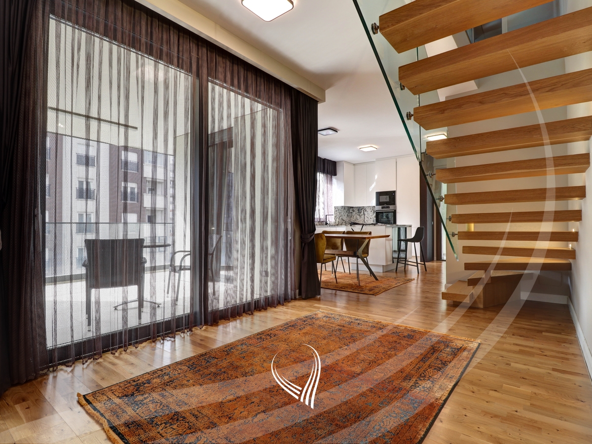 Duplex banesë me 3 dhoma gjumi me qira në lagjen Aktash – Ivy Residence6