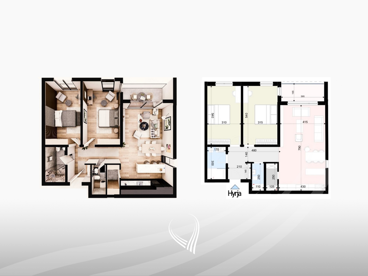 Banesë me 2 dhoma gjumi në shitje në lagjen Prishtina e Re – Prishtina Premium Residence1