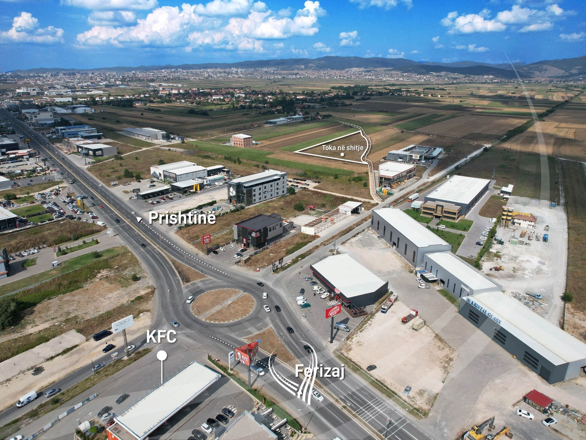 133.65-acre land for sale in Llapllasellë – near the roundabout by KFC0