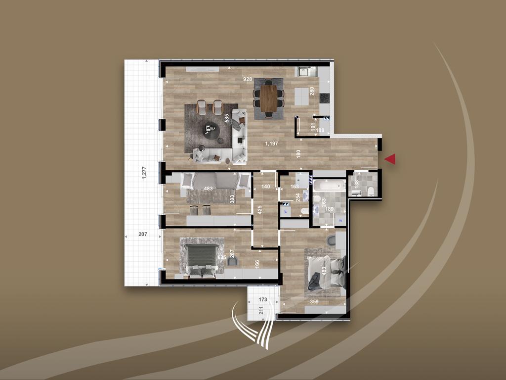 Banesë me 175.45m2 në shitje në lagjen e Muhaxherëve12