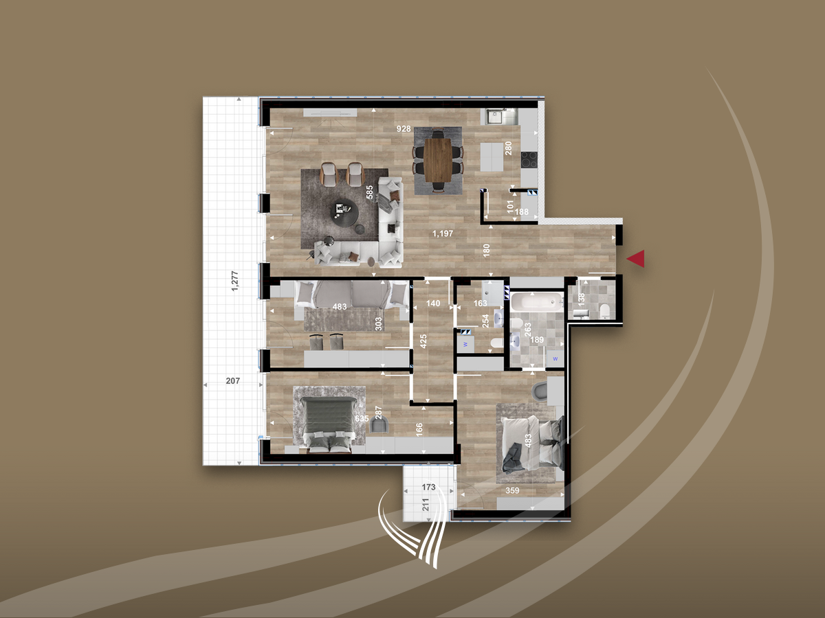 Banesë me 175.45m2 në shitje në lagjen e Muhaxherëve12