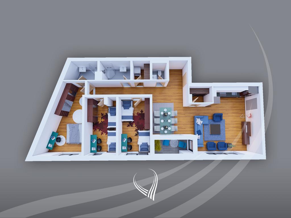 Banesë me 3 dhoma gjumi në shitje në lagjen Prishtina e Re – Linda Premium Residence12
