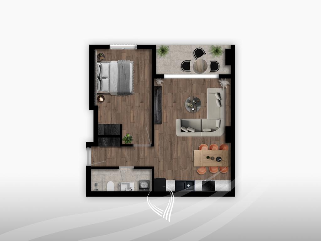 1 bedroom apartment for sale in the Prishtina e Re neighborhood1