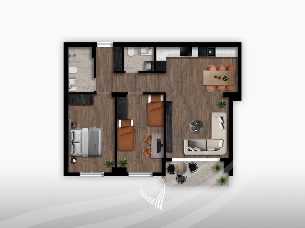 2 bedroom apartment for sale in the Prishtina e Re neighborhood1