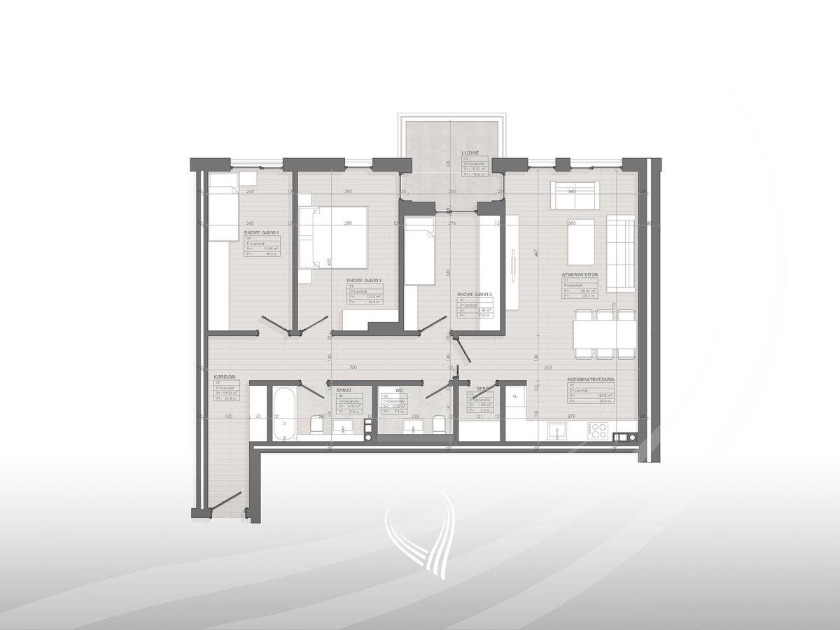 3-bedroom apartment for sale in the Arbëria - Dragodan neighborhood16