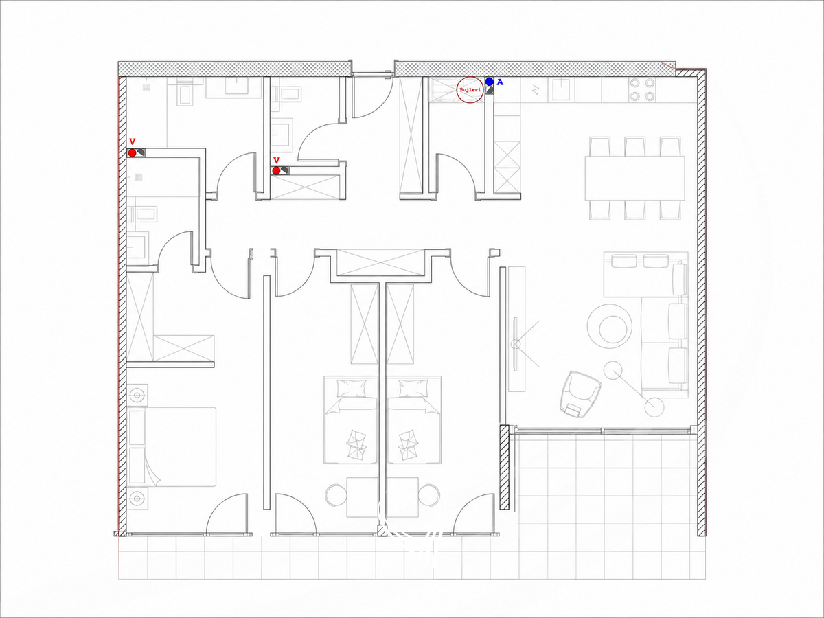 Banesë me 3 dhoma gjumi në shitje në lagjen Marigona Hill15