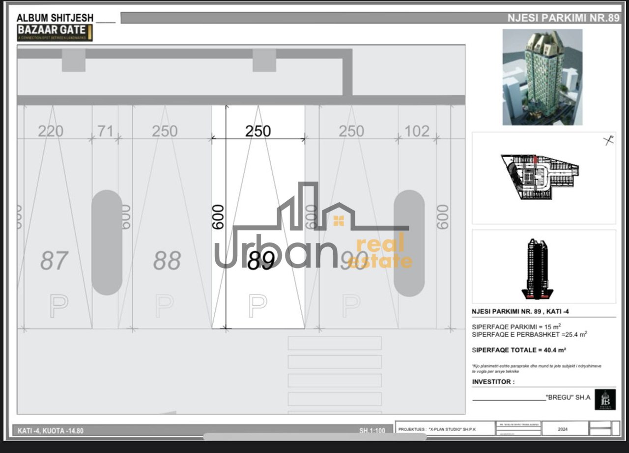 In vendita, Posto Auto, Porta del Bazaar, Tirana - €60.000 | 40 m²
