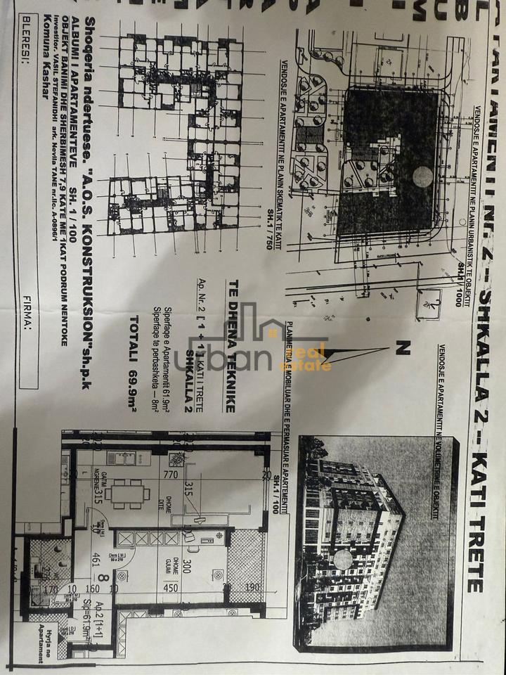 For sale, 1+1 Apartment, Vila L Astir, Tirana - 115000€ | 69.9 m²