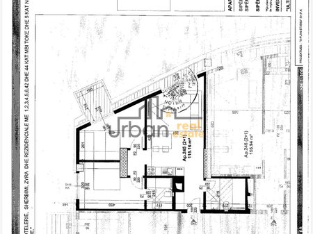 Apartment 2+1 for sale, DRITAN HOXHA STREET,, Tirana - 310,900€ | 115.16 m²