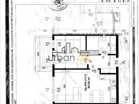 Apartment 1+1 for sale, DRITAN HOXHA STREET Tirana - 216,500€ | 80.20 m²
