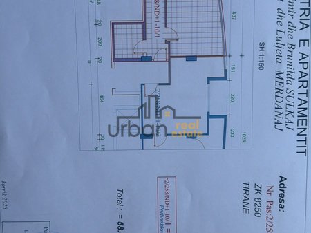 For sale, Two 1+1 Apartments, Sali Butka Street, Tirana - 178,000€ and 174,000€  | 58 m²