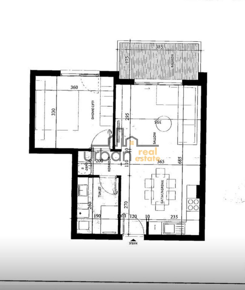 Shitet, Apartament 1+1 , Paskuqan, Tiranë - 75,000€ | 67.44 m²