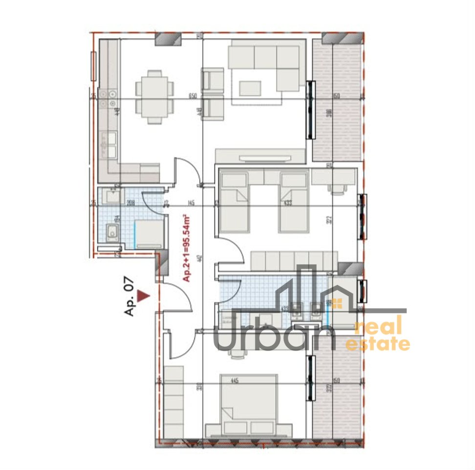In vendita, Appartamento 2+1, Paskuqan, Tirana - 125.000€ | 110 m²
