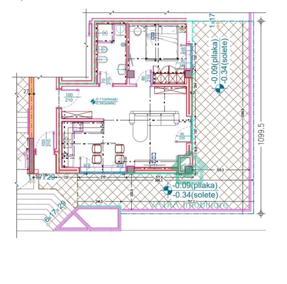 FOR SALE | 1+1 Apartment – Eleonor Area, Tirana