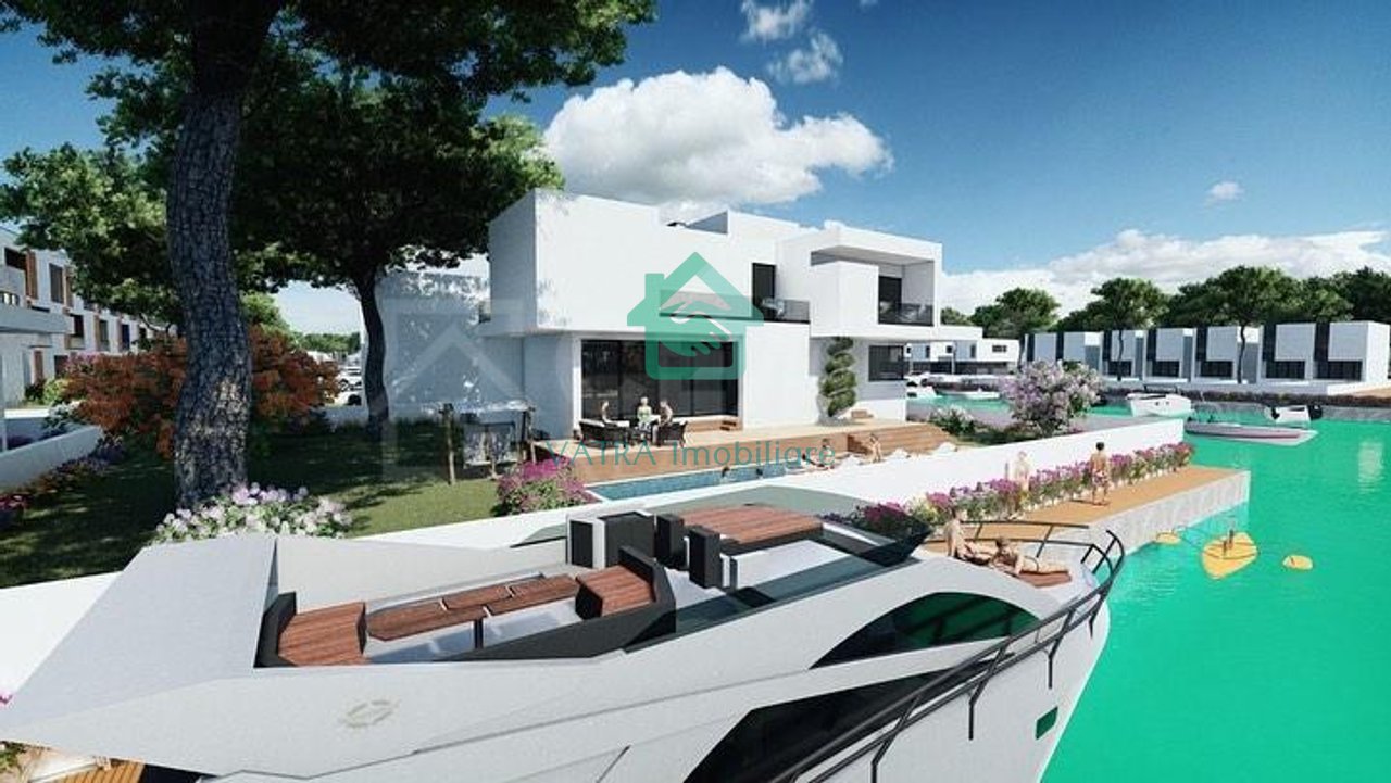 Vilë elitare individuale me 3 kate, 4 dhoma gjumi+1sallon+4tualete Në Shitje në Turquoise Marina Complex, Hamallaj, Gjiri i Lalzit, Durrës - 785,000€ | 295 m²