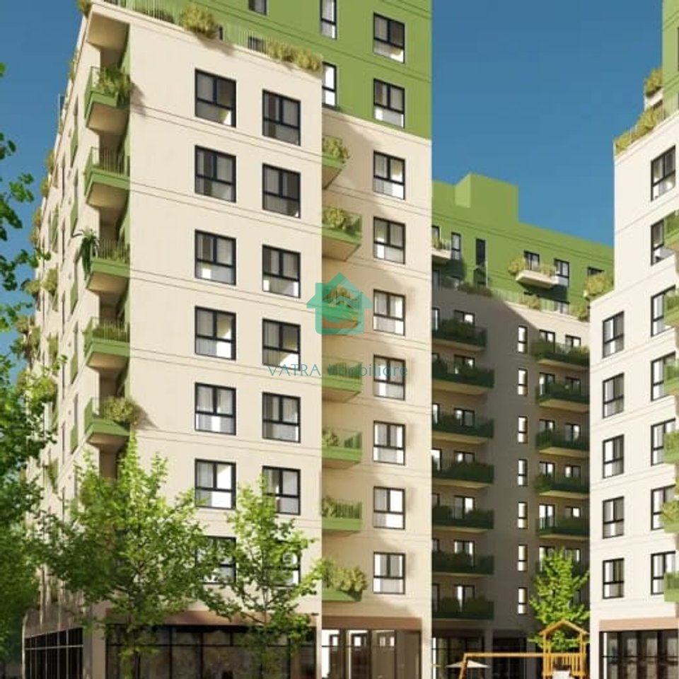 Apartament 1+1+verandë në shitje në Viva 1, Ish Fusha e Aviacionit, Tiranë - 130000€ | 63 m²