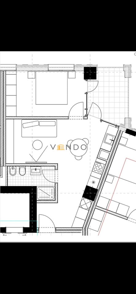 Shitet Apartament 1+1 ne Astir / RiverPark Residence