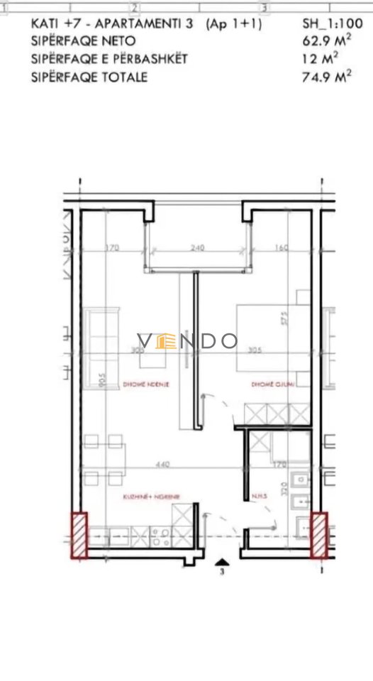 Appartamento 1+1 in vendita ad Astir Residence2
