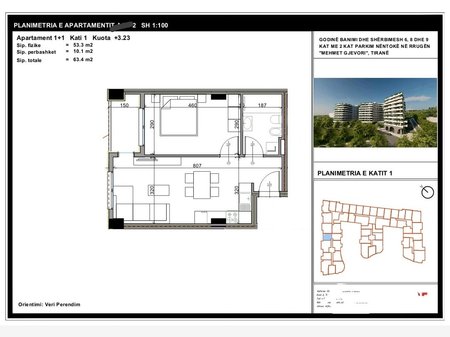 Apartment 1+1 for sale in Paskuqan / Near Aluna 1