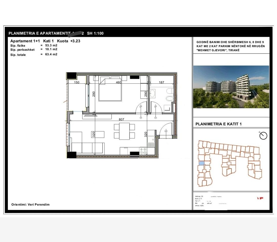 Apartment 1+1 for sale in Paskuqan / Near Aluna 1