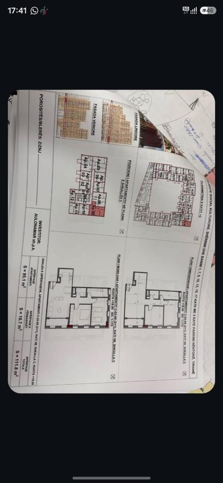 Shitet Apartament 2+1+2 tek kompleksi Art N'Lagje