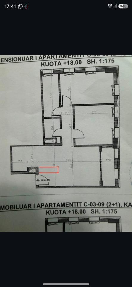 Shitet Apartament 2+1+2 tek kompleksi Art N'Lagje